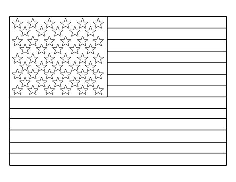 american flag printable coloring page