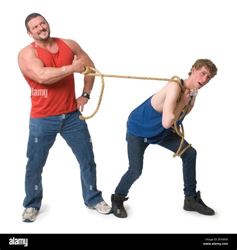 Two Men Having Tug War Cut Out Stock Images And Pictures Alamy