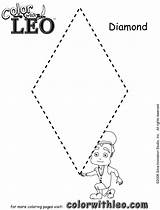 Shape Diamond Tracing Preschool Coloring Worksheets Farm Worksheeto Trace Octagon Via Animal sketch template