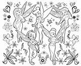 Coloring Disney Pages Fairies Kids Printable sketch template