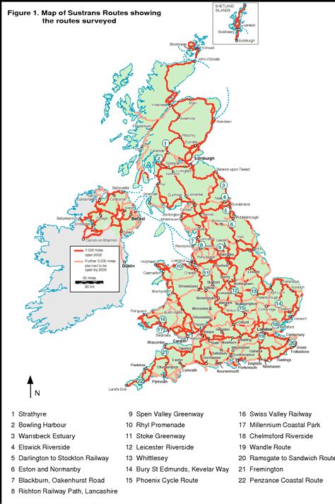 figure    uk national cycle network  assessment   benefits   sustainable