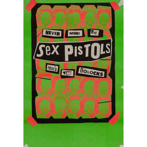 Sex Pistols Original Vintage Promotional Poster By Jamie Reid American