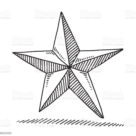christmas decoration star drawing stock illustration  image  istock