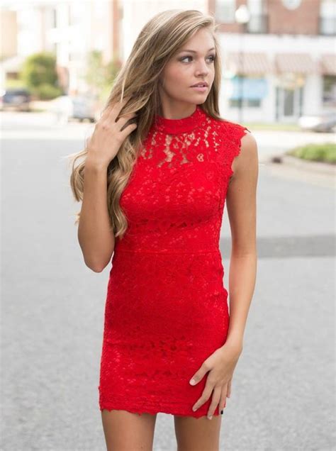 Red Cocktail Dresses Lace Cocktail Dresses Tight Cocktail