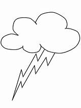 Lightning Coloring Pages Bolt Nature Clipart Sheet Cloud Printable Lightning2 Colouring Lightening Thunderstorm Cliparts Print Kids Weather Templates Storm sketch template