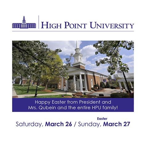 high point university calendar customize  print