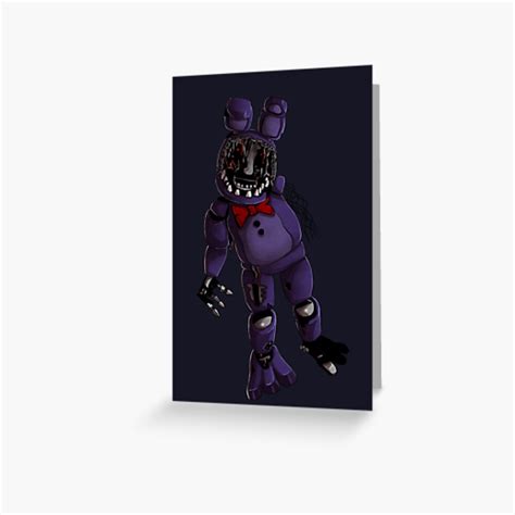 Fnaf 2 Withered Bonnie Design Greeting Card By