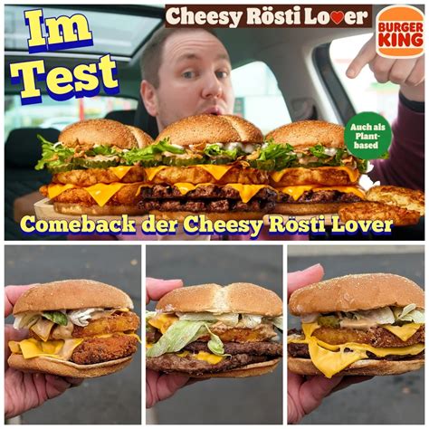 foodschau burger king cheesy roesti lover comeback