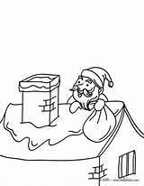 Roof Nicholas Saint Color Santa Coloring Claus Hellokids Print Pages sketch template