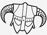 Skyrim Coloring Dragonborn Pages Helmet Drawing Iron Brian Pngkey sketch template