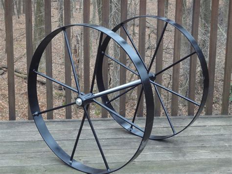 custom wagon wheels steel wagon wheels  axle kit custom wagon wheels