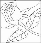 Patterns Painting Paint Printable Glass Stained Kids Coloring Rose Pages Designs Online Mosaic Pattern Roses Templates Pink Outline Flower Flowers sketch template