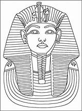 Coffin Tut Tutankhamun sketch template