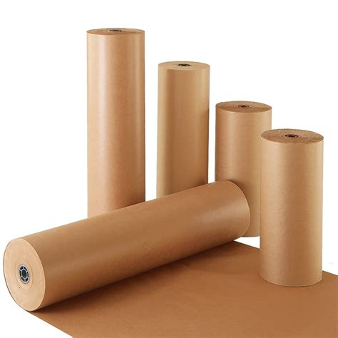 kraft paper rolls pure ribbed simply packaging
