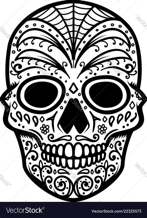 mexican style sugar skull day   dead tattoo designs