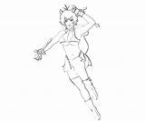 Makoto Nanaya Ability Trigger Calamity Blazblue Coloring Pages sketch template