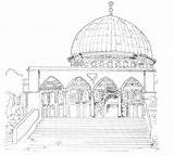 Aqsa Masjid Coloriage Mosquee Mosquée Coloriages Leylaloukoum Islam Mosquées sketch template