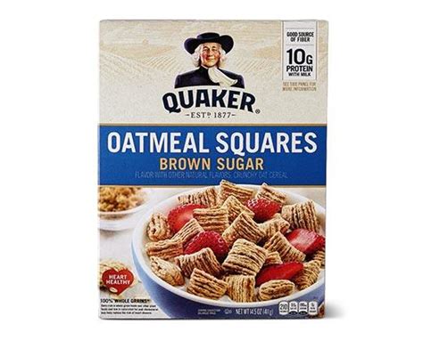 quaker oatmeal squares brown sugar  cinnamon aldi usa specials archive