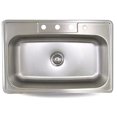 sink smart     single bowl drop  stainless steel kitchen sink zen pro max