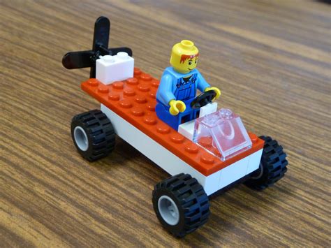 sweet lego propeller car  steps instructables