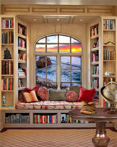 image result  baywindow decoracao de bibliotecas em casa window seat lar dos sonhos