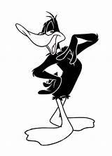 Coloring Proud Duck Daffy Himself Pages Netart sketch template