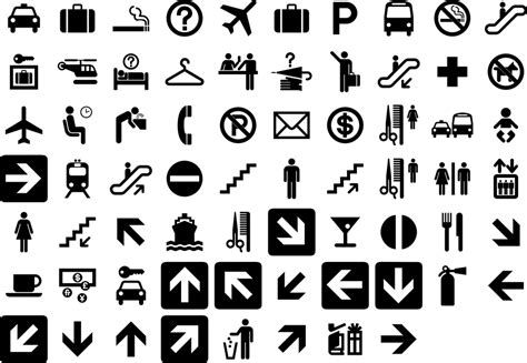 icons set symbols royalty  vector graphic pixabay