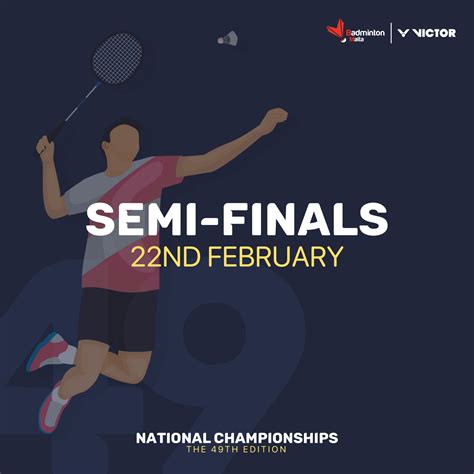 list  semi finals   completed badminton malta