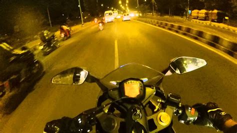 ktm rc  night ride  traffic bangalore youtube