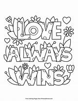 Coloring Pages Printable Valentine Valentines Always Primarygames Kids Wins Colouring Quotes Adult Color Quote Adults Mandala Ebook sketch template