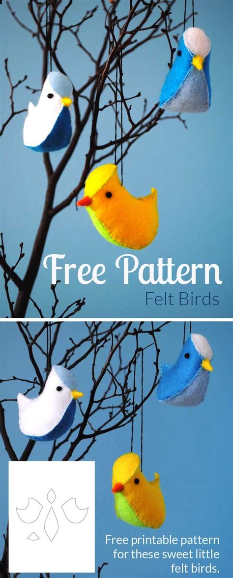 pattern  felt birds felt birds felt birds ornaments felt animal patterns