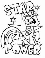 Pony Pages Little Coloring Blank Printable Getcolorings Power Star sketch template