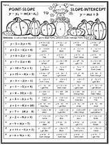 Equations Algebra Thanksgiving Slope sketch template