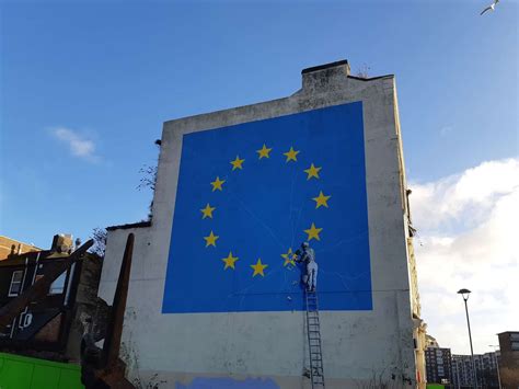 banksy brexit mural  dover priced  million