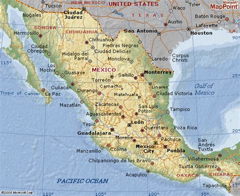 mexico map  mexico geographical map