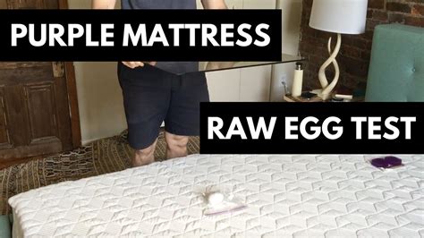Purple Mattress Raw Egg Test Youtube
