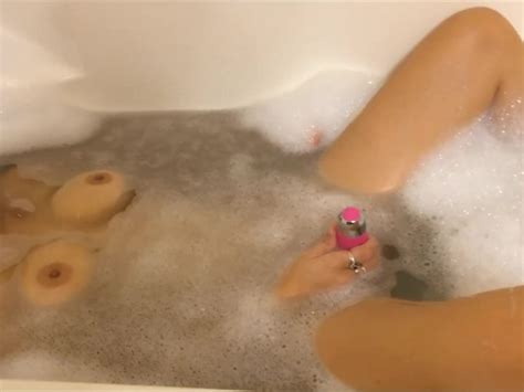 asian bubble bath cum and orgasm big natural tits and facial in the