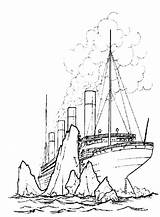Titanic Coloring Pages Iceberg Ship Print Sinking Drawing Cruise Crashing Clipart Printable Getdrawings Batch Giant Template Designlooter Clip Library Pag sketch template