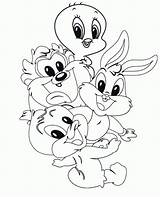 Looney Tunes Coloring Characters sketch template