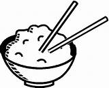 Rice Bowl Clip Soup Clipart Advertisement Arroz sketch template