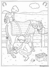 Kleurplaat Kleurplaten Paarden Manege Paardenstal Reiterhof Playmobil Paard Chevaux Springen Downloaden Omnilabo Alleen Cheval Ideale Dieren Uitprinten Vriend sketch template