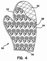 Oven Mitt Template Coloring sketch template
