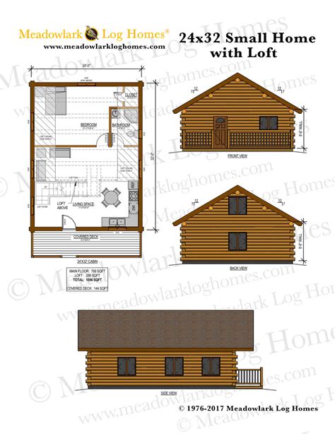 24 X 32 House Plans
