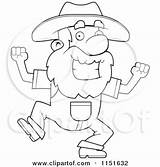 Prospector Happy Coloring Gold Pages Cartoon Rush Dancing Clipart Man Cory Thoman Outlined Vector 2021 Getcolorings Template sketch template