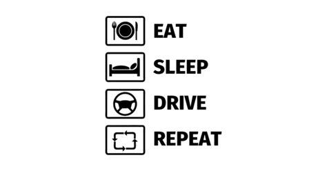 eat sleep drive repeat driver  shirt teepublic