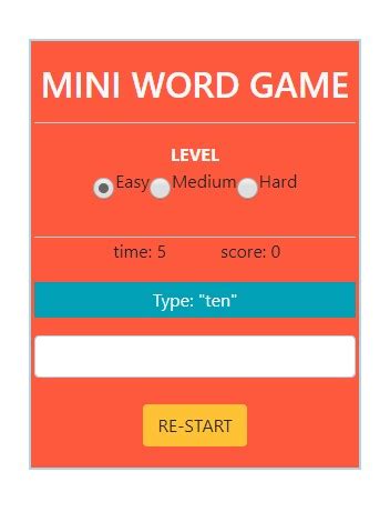 mini word game  javascript beginner