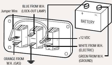 rv water heater wiring diagram