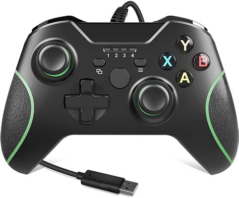 wired controller  xbox  blackgreen
