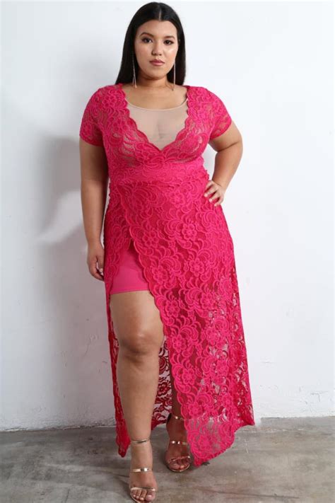 Plus Size Pink Maxi Dress 2021 Latest Trends