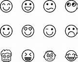 Emoticons Wecoloringpage Pages Worksheets Faces sketch template